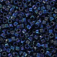 Toho Treasure beads 11/0 Inside-Color Aqua/Jet-Lined TT-01-248